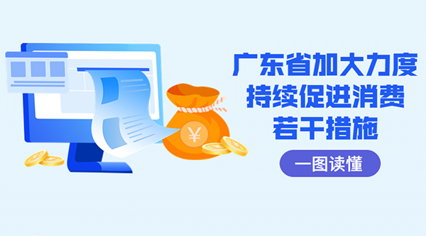 一圖讀懂廣東省加大力度持續促進消費若幹措施