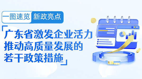 一圖速覽新政亮點 | 廣東省激發企業活力推動高質量發展的若幹政策措施