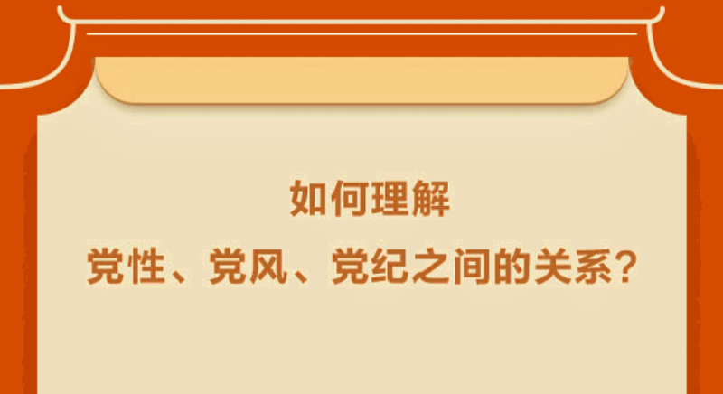 如何理解黨性、黨風、黨紀之間的關係？